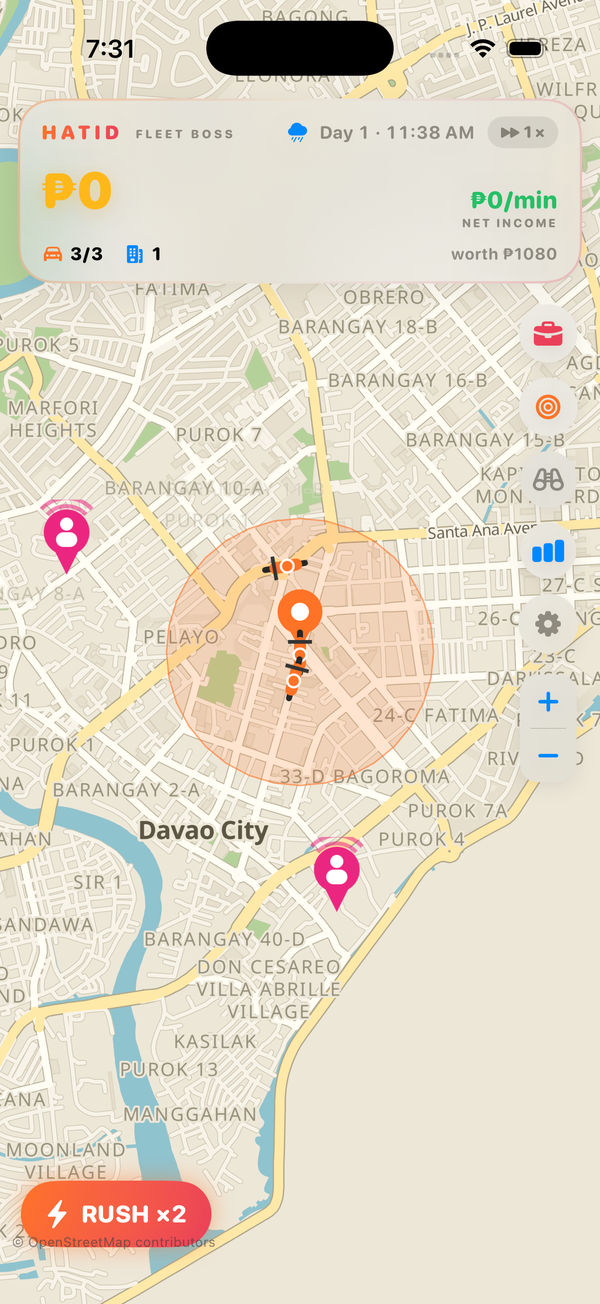 Fleet working in Davao City